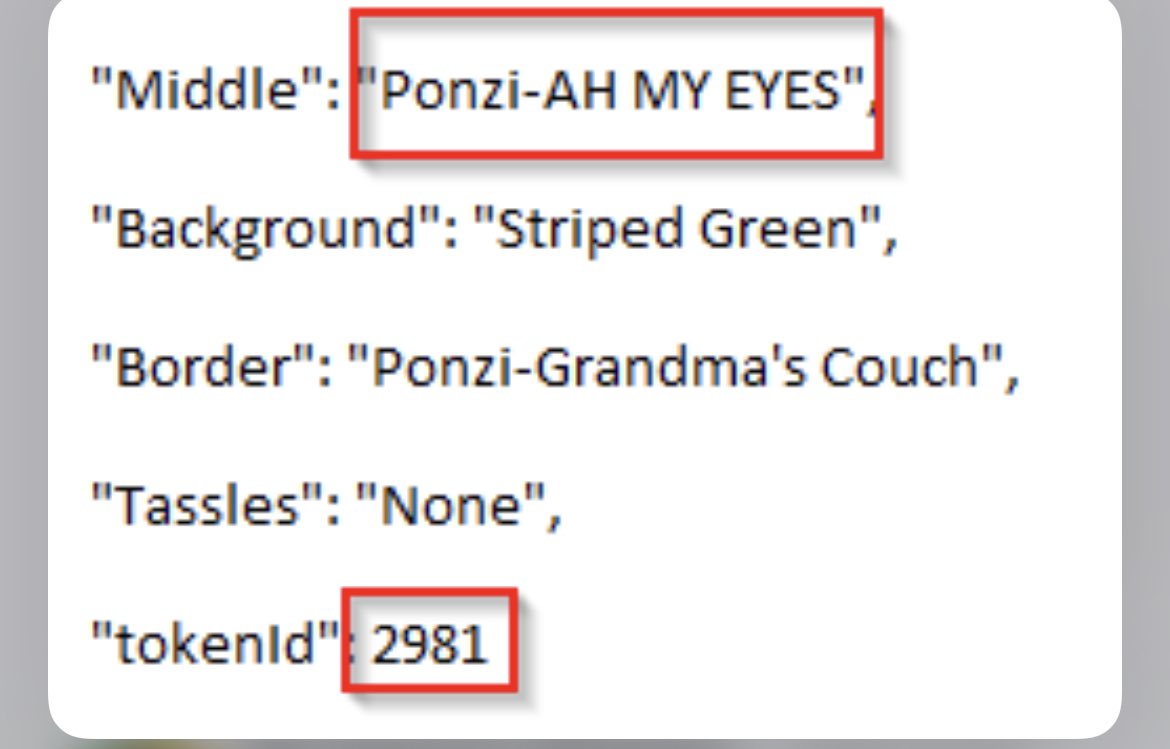 pullmyrug's tweet photo. The rare Ponzi rug is only 25 mints away!  If this is minted tonight, the lucky minter will receive all of the following:
1. Custom pfp made up of all your nfts-example below
2. Custom Ponzi drawing of your pet
3. Custom poem for your loved one
4. 10 mins life advice https://t.co/ZddNg6EU1b