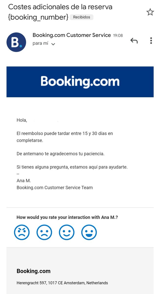 LarichQV's tweet photo. Hola @consumidores es ésto legal? Me cobraron una reserva y me la anuló el propio @Booking por no poder ellos realizar la reserva correspondiente. Es legal que me hayan cobrado y encima tenga que esperar hasta 1 mes para recibir mi dinero? https://t.co/YnCu4pEieU