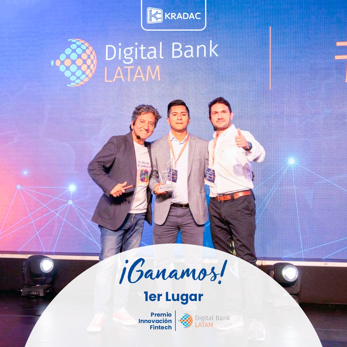 Con nuestra Spinoff 'Tike' obtuvimos el primer lugar en la gira de <a href="/DigitalBankLA/">Digital Bank LATAM</a> 👏🏻.
Tike es nuestra Spinoff, que mediante un moderno midelware busca brindar la mejor experiencia en canales digitales para atención al cliente📲🖥️🌐💬.