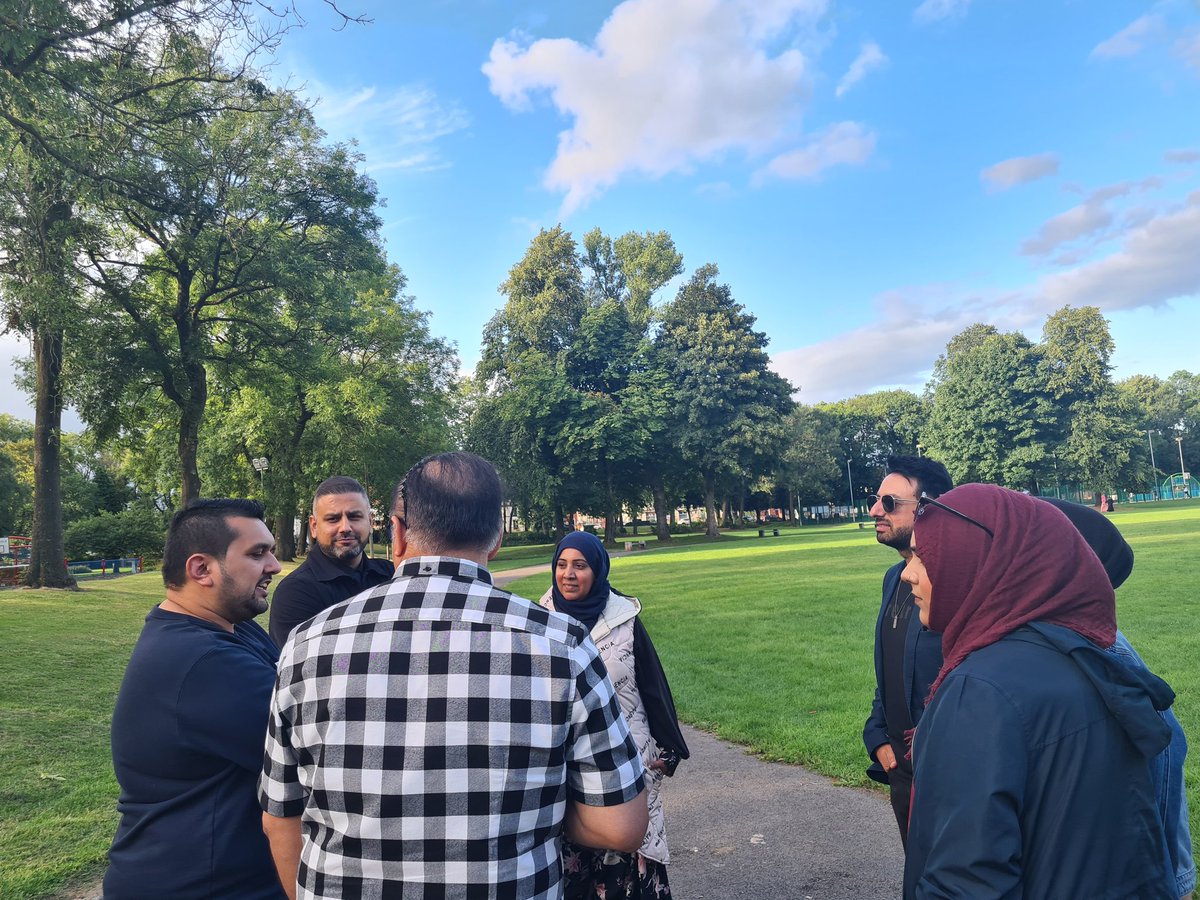 BameProject's tweet photo. On site meeting with #TeamBuryMela
Plans are going well to deliver the first diverse community #burymela at Openshaw Park Bury.
Theres still time to book your stall &amp; sponsor the event.
#communitydayout #funfair https://t.co/WAX16BQAeQ
