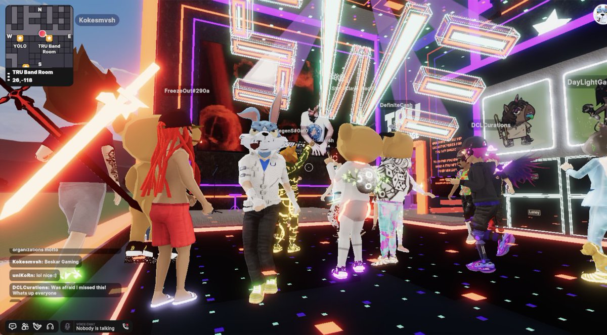 Someone call SECURITY!! because the TRU Band Room is on fire right now! 🔥 <a href="/MrSweMusic1/">mrswe.eth</a> crushing it as always on his namesake day #SWEdnesday <a href="/kokesmush/">Kokesmush</a> <a href="/DCLCurations/">DCLCurations.eth</a> <a href="/definitecasheth/">DefiniteCash.eth</a> <a href="/shelleyvan/">Shelley VanCleave</a> <a href="/Uniquehorns_nft/">TRUs - The Rocking Uniquehorns NFT</a>