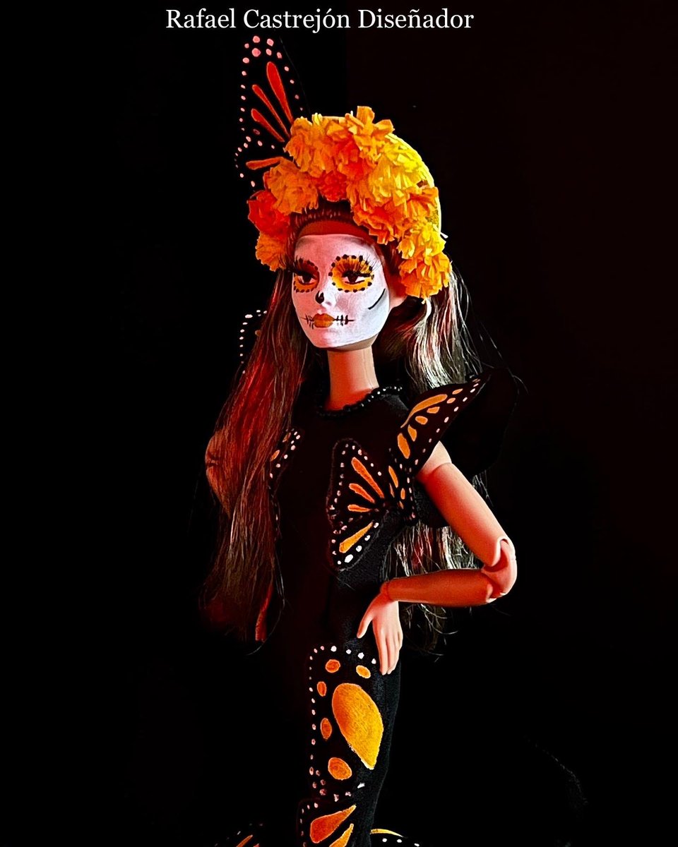 rafa_castrejon's tweet photo. Aquí están las fotos de la Barbie Catrina 2022 by Rafael Castrejón fue un trabajo arduo pero muy divertido #barbie #barbielatam #catrina https://t.co/PfRM1Zqswy