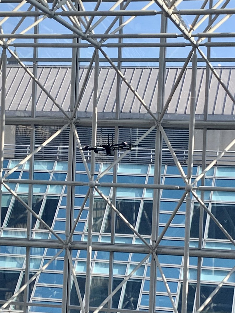 Oriana0214's tweet image. Given the airspace restriction to drones around D.C. makes sense to just fly it in an atrium