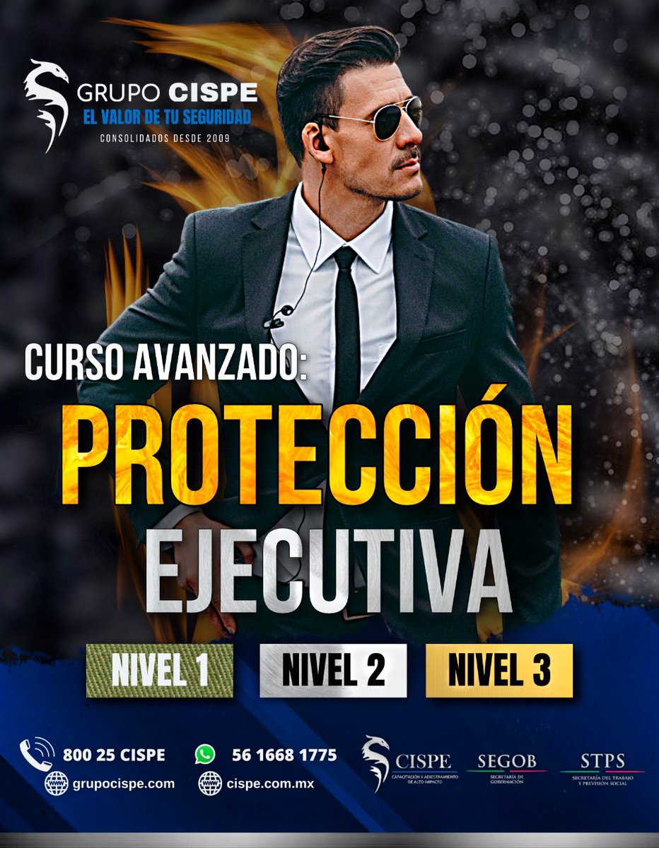 CISPE_MEXICO's tweet photo. El mejor curso de  MEXICO  !  Más de 12  años nos respaldan  tenemos  avales  y  registros  en :  SEGOB - CNS - STPS - NSC    
Que no te vendan  humo  !  Nosotros  si  somos  profesionales  y con experiencia comprobable #cispe #cursos #treending #seguridad https://t.co/YGLKAs11ta