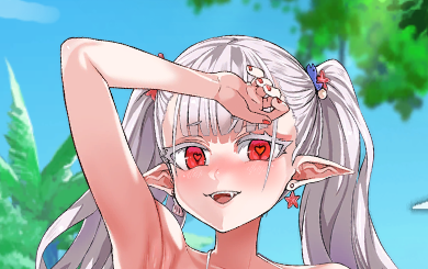 水着ドラキュリナπタッチで目がハートになってて、非常にもう、ひじょ〜に芸が細かい。というか、いつの間にかバッチリ完堕ちしてて草。#ラストオリジン 