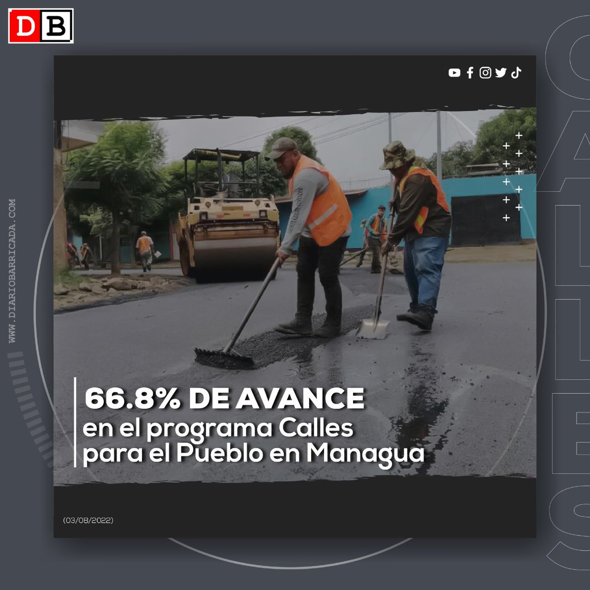 #Nacionales | Autoridades de Managua  destacaron que el programa lleva el 66.8 por ciento de avance