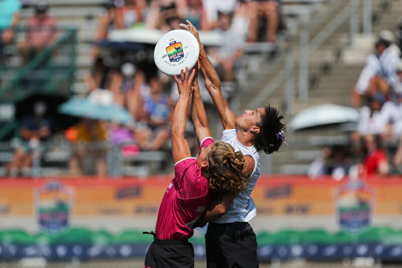 .<a href="/wfdf_wucc/">WUCC 2022</a> 2022: <a href="/UltimateRevo/">Revolution</a> Tops <a href="/furyultimate/">Fury Ultimate</a> In Instant Classic (Women's Division) -&gt; ultiworld.com/2022/08/03/wuc… [Photo by <a href="/UltiPhotos/">UltiPhotos</a>]
