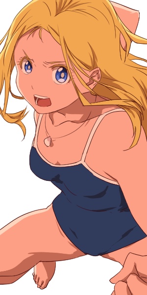 さて今期の。いきなり2クールものだけど。終始スク水ってのがナイスじゃないですか! #サマータイムレンダ 