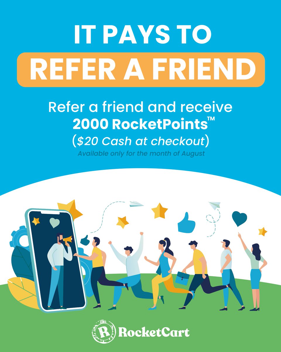MyRocketCart's tweet photo. For the month of August, refer a friend and receive 2000 points ($20 store credit) when they make a purchase.
They'll love our delicious banchan, ready-to-make meal kits, and wide selection of Korean groceries.
Start referring friends to #RocketCart now >> https://t.co/0BsqJVHjos https://t.co/qqQ4WtkcdJ