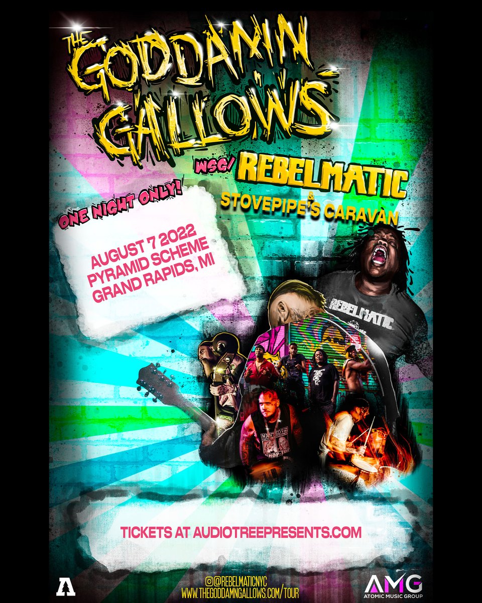 I don't mean to brag; but we have 4 shows on 8/7 that are blowing my mind 🤯 
⭐️ <a href="/holyfuck/">Holy Fuck</a> w/ Penelope's Isle, <a href="/SOYSV/">Sisters of Your Sunshine Vapor</a> 
⭐️ <a href="/thespillcanvas/">The Spill Canvas</a> w/ <a href="/ArmsAkimboBand/">Arms Akimbo</a> 
⭐️ <a href="/yellowostrich/">Yellow Ostrich</a> w/ Bathtub Cig, <a href="/s0loveichik/">Soloveichik</a> @_lucaspowell 
⭐️ <a href="/GoddamnGallows/">The Goddamn Gallows</a> w/ <a href="/RebelmaticNyc/">Rebelmatic</a> Stovepipe's Caravan