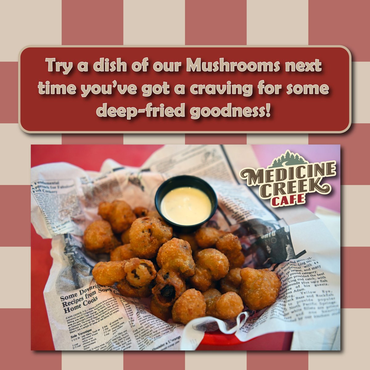 We’ve got all the comfort food you could need. Dine with us today! #DeepFried #FriedMushrooms #NisquallyTribe