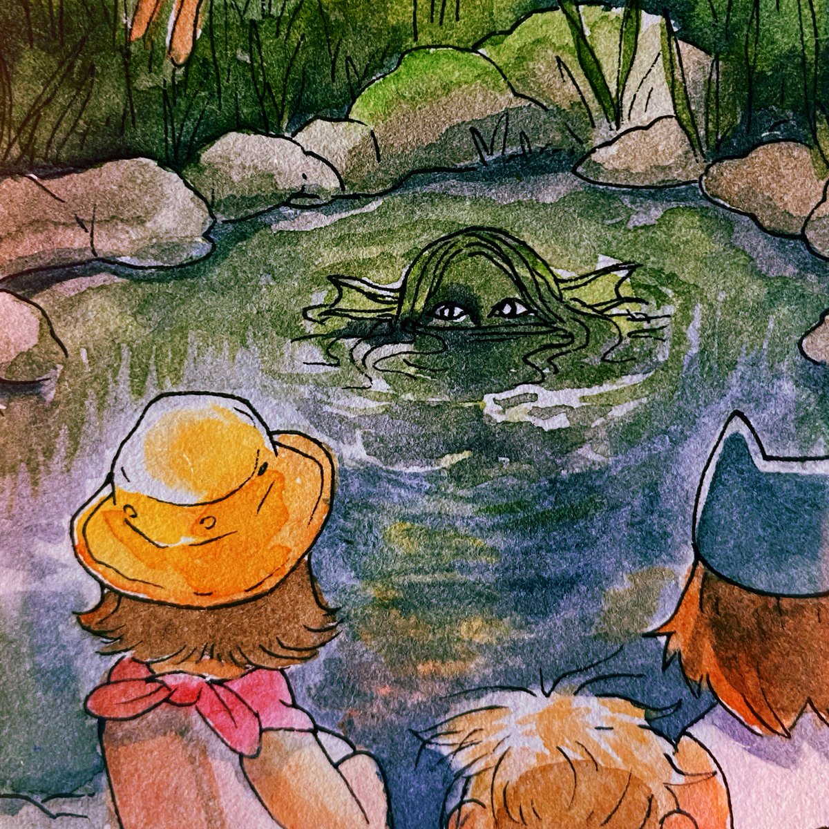 annalaura_art's tweet photo. the golf course pond https://t.co/DbQcLYe5Iy