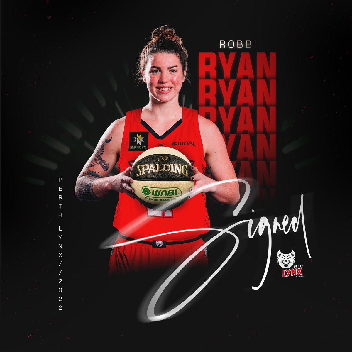 𝗪𝗘𝗟𝗖𝗢𝗠𝗘 𝗥𝗢𝗕𝗕𝗜 𝗥𝗬𝗔𝗡 🔥

The Perth Lynx are thrilled to announce the signing of import Robbi Ryan to the roster for the upcoming 2022/23 season. 

Read announcement perthlynx.com 

#perthlynx