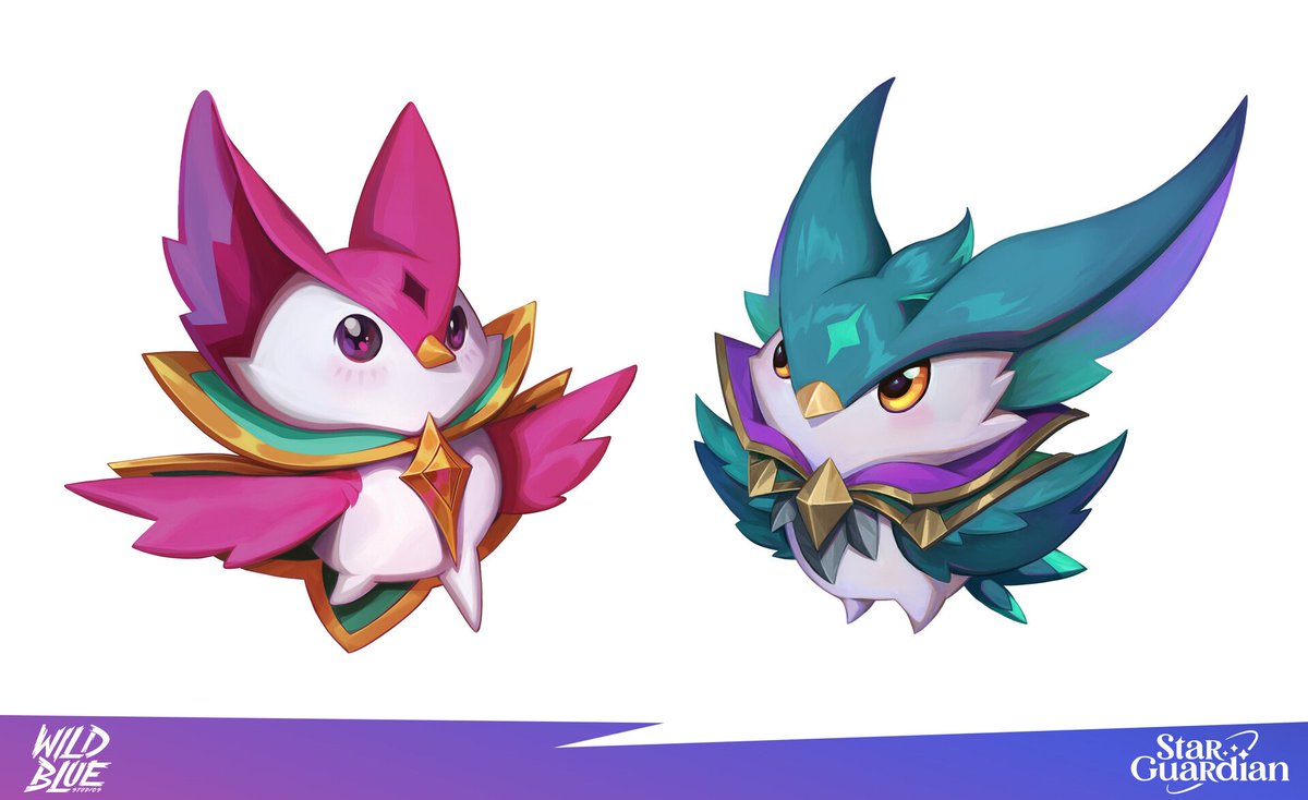 Wild Rift Star Guardian Visual Novel Assets by Wild Blue Studios artstation.com/artwork/zDeyvD