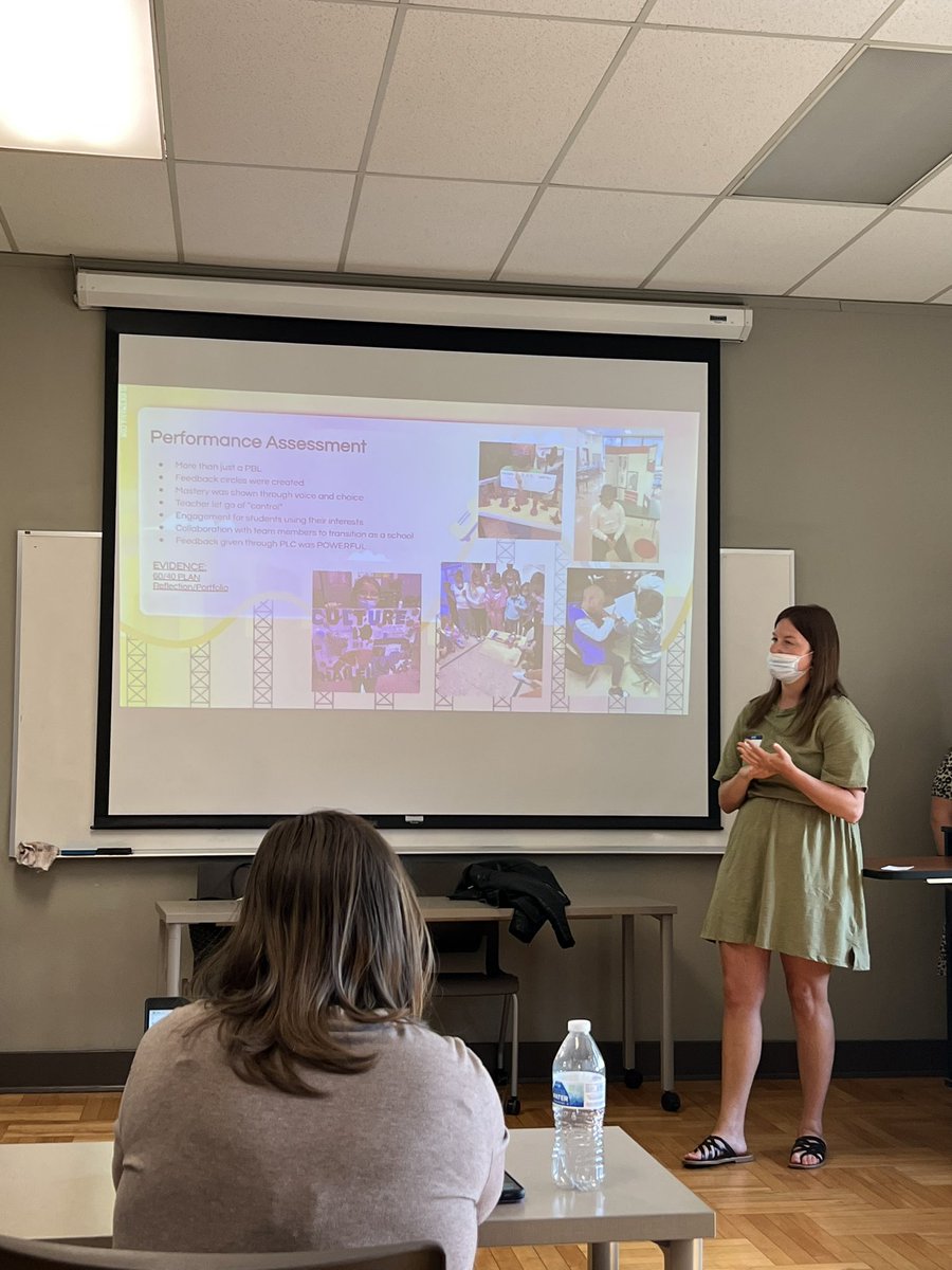 SUAspLeaders's tweet photo. Ashley Marshall sharing her Competency-Based Education journey. Look out, @GreenwoodElemen    @2Revolutions @JCPSDL https://t.co/AgOlhTt27E