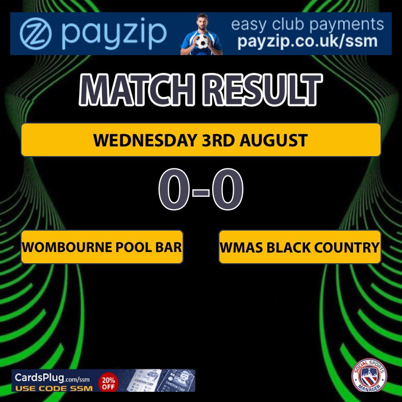 First 90 mins of the season under our belts. Well contested game of football with both teams looking to play the right way. Thanks for the game <a href="/WombournePBFC/">Wombourne Pool Bar FC</a>