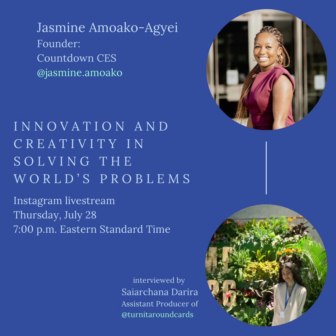 Last week, Jasmine &amp; <a href="/tolovehumanity/">🦋</a>, previous students from the <a href="/HumanitiesLab_/">ASU Humanities Lab</a> talked over #livestream about their projects <a href="/CountdownCES/">Countdown</a> and <a href="/TIAflashcards/">Turn it Around! Cards</a> and how the lab helped them in their #sustainability journeys.

Watch the live here: instagram.com/tv/CgkwRX1B2ir…