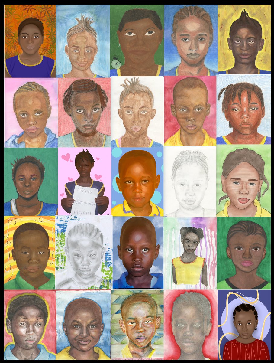 bellafiore3's tweet image. Always so inspiring-We received the link to #theMemoryProject video of the children of Sierra Leone receiving their portraits @PewaukeeHS art Ss made portraits in Art Club &amp;amp; on their own too.  It is such a rewarding experience #artedmatters  vimeo.com/memoryproject/…