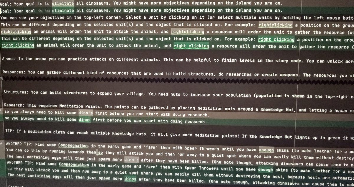 Age of Jura - Release v0.2.5 (several spelling errors have been corrected)

store.steampowered.com/news/app/16438…

#ageofjura #dinosaurs #gamedev #gamedeveloper #gamedevelopment #Gaming #games #indiedev #indiegame #IndieGameDev #indiegamedeveloper