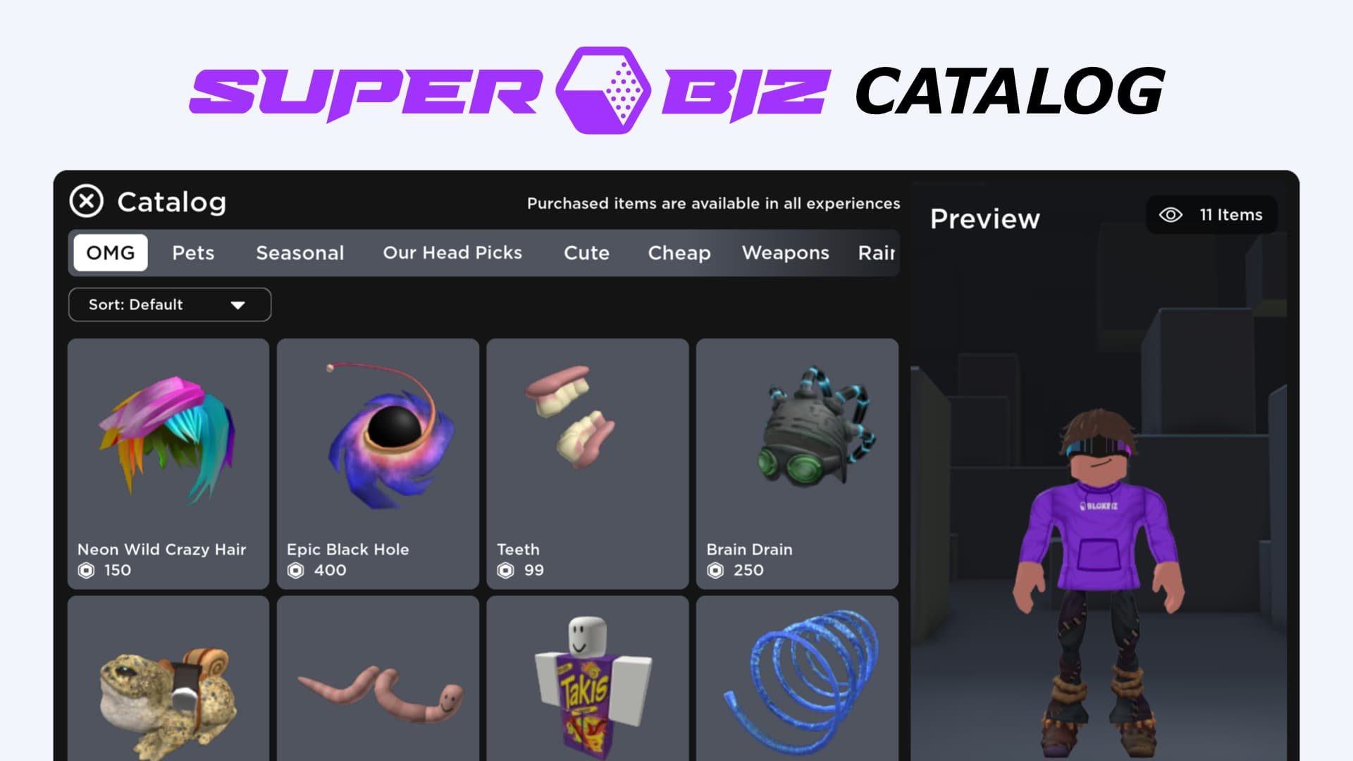 Super Biz on X: We've been working on something new 🛍 Super Biz Catalog  – a new monetization tool that makes it easy to earn more money from  selling avatar items in