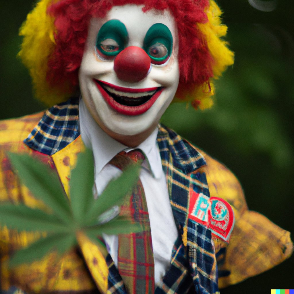 openmyeyedalle2's tweet photo. guess the prompt #AIart #humansofai #dalle #dalle2 #aicannabis #aihumor #aiclowns https://t.co/4kZBvMv5ZT