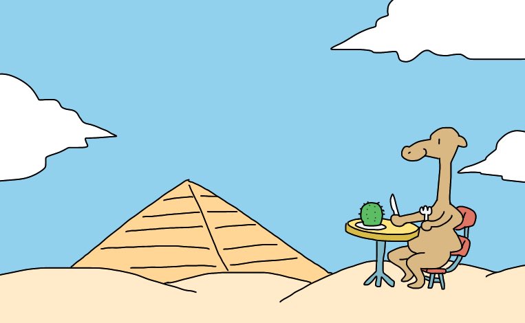 「ラクダ 」|外販梅干しミッチェルのイラスト