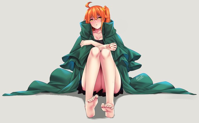 西尾さんのエドぐだ♀本の表紙のお手伝いをしました!魅了状態異常になっちゃったぐだ子ちゃんのスケベですよ☺️💕💕💚🧡 https://t.co/Zc6jc0S81z 