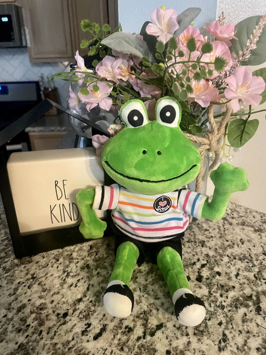 Such a great @FrogStreet training today at <a href="/KleinISD/">Klein ISD</a> ECSE Department Day! 🐸 Super fun added bonus was winning this mini Fernando to add to our school family! 💜🦊 <a href="/FoxKISD/">Fox Elementary</a>