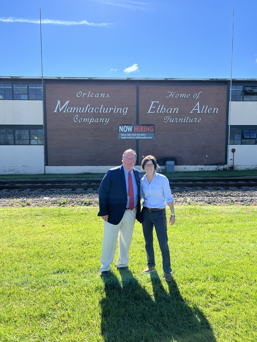 nolanforsenate's tweet photo. Today, I had the pleasure of spending the day touring multiple manufacturing facilities in Vermont and learning what they need from their next Senator. Thank you to Ethan Allen in Orleans, Galvion, Columbia Forest Products, and Sugar Tree Holdings for having me! #NolanForSenate https://t.co/tggTHiwzgJ