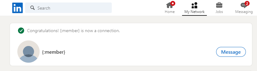 Well done LinkedIn, glad you're doing your one job well. // <a href="/KevlinHenney/">Kevlin Henney</a>