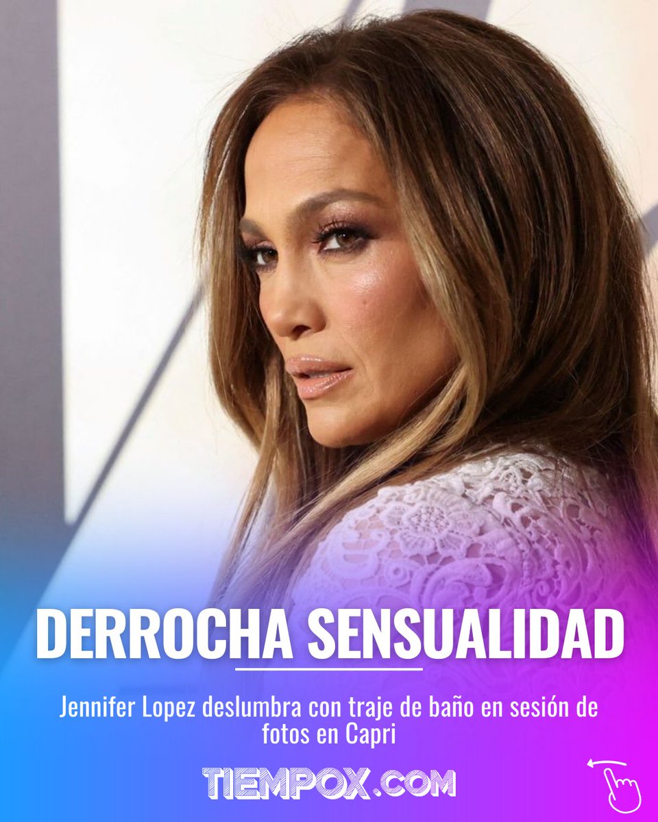Tiempox_Mex's tweet photo. Impresionante 🤩 🔥

➡️ Jennifer Lopez deslumbró en una sesión de fotos en traje de baño. La primera de ellas lució un traje de baño blanco con cinturón. Su look lo completó con brazaletes dorados en su muñeca izquierda y anteojos de sol de gran tamaño. https://t.co/oH2KlH3hnw