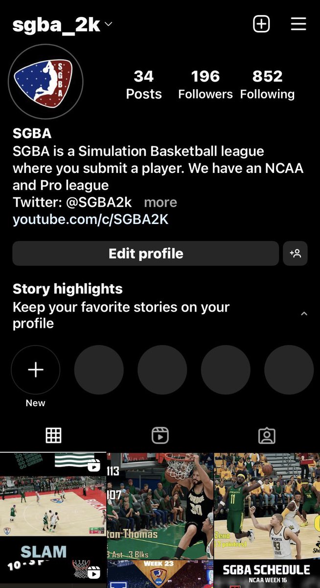 SGBA2K's tweet photo. If you don’t already know, we have an Instagram account that I’m getting more involved with.  Im posting content daily now. I post links to premiere games, recaps from games and other SGBA stuff. Check us out at “sgba_2k” https://t.co/RCtFbEdpNl