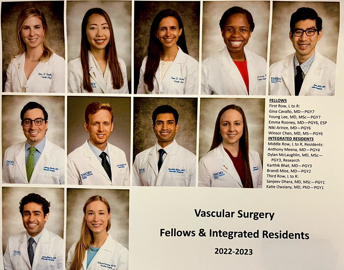 Guillermo Escobar🩸 (@gaescobarmd) on Twitter photo Our vascular family is growing!!
So excited to watch the <a href="/EmoryVascSurg/">Emory Division of Vascular Surgery</a> training program grow over the years!
Fellowship, ESP, 2/Yr residency…We are going to need a bigger car to go to the <a href="/HMethodistCV/">Houston Methodist CV</a> Boot Camp tomorrow!
#TheBradyFamilyWasNotThatBig Our vascular family is growing!!
So excited to watch the <a href="/EmoryVascSurg/">Emory Division of Vascular Surgery</a> training program grow over the years!
Fellowship, ESP, 2/Yr residency…We are going to need a bigger car to go to the <a href="/HMethodistCV/">Houston Methodist CV</a> Boot Camp tomorrow!
#TheBradyFamilyWasNotThatBig