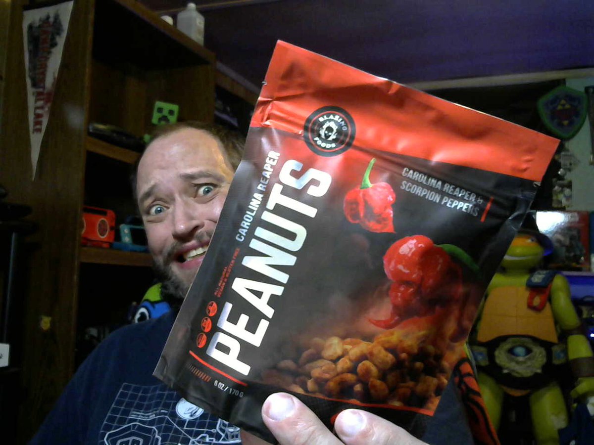 XistentialNerd's tweet photo. Come join me immediately after @MistyMtnGaming streams tonight at about 10PM CST. It is a new month with new goals. We are kicking it off with @paquichips Haunted Ghost Pepper chips, and I even added the #BlazingFoods #CarolinaReaperPeanuts (#deathnuts).
https://t.co/qrGNQimNm6 https://t.co/cznuogPdQt