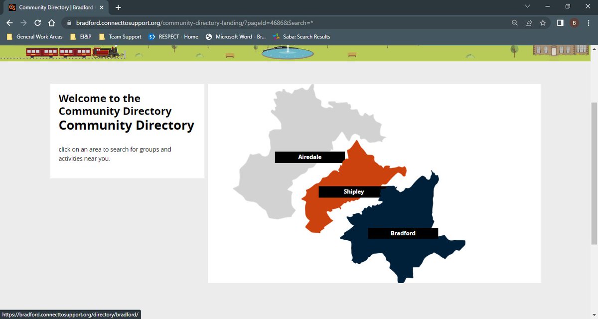 BenOxlade1's tweet image. The new and updated #CommunityDirectory for #ConnecttoSupport Bradford is now live. This directory is for free and low-cost groups and activities across the #BradfordDistrict.

bradford.connecttosupport.org/community-dire…*

@JulieRobinsonJ3 @IainMacBeath @ActAsOneBDC @bradfordmdc @PPL_UK