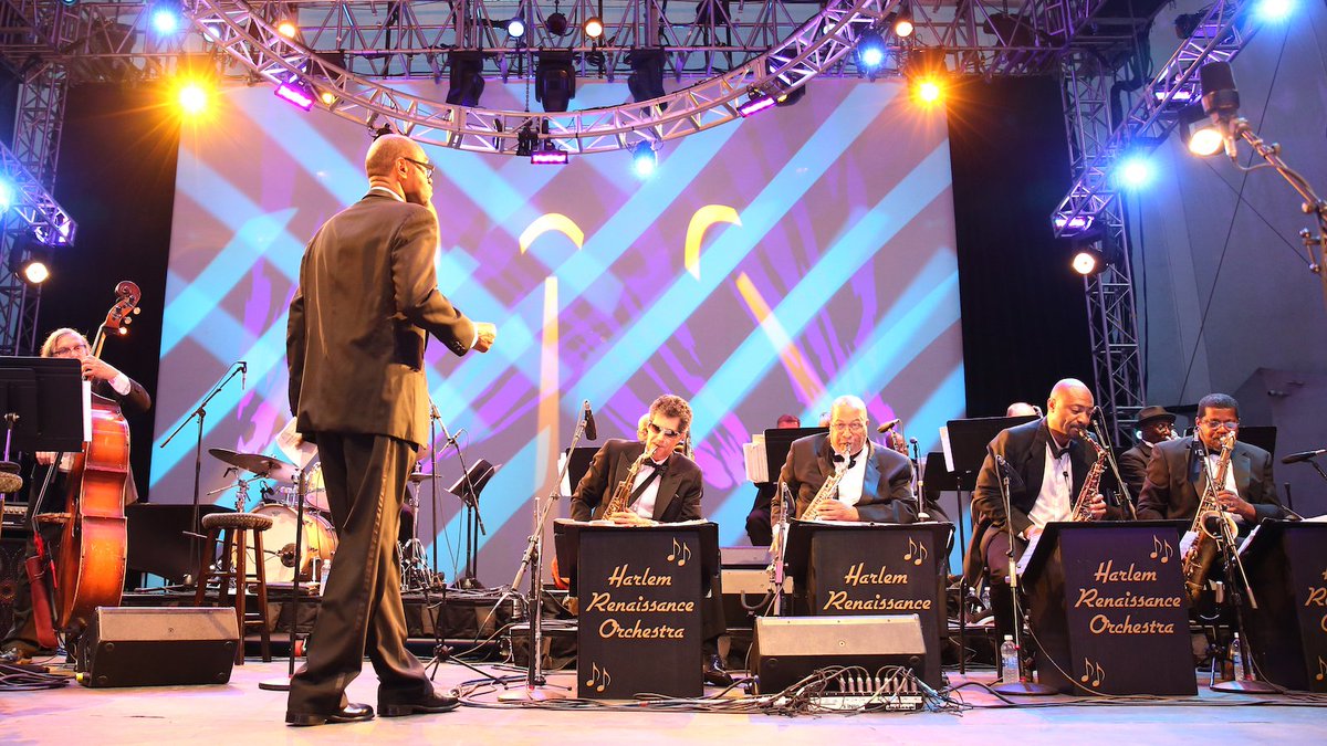 LincolnCenter's tweet photo. Watch out! The swing dance community is about to take The Oasis by storm this Friday! ⚡ Join us as The Harlem Renaissance Orchestra brings the rich, storied past of Harlem to New Yorkers of all ages. 

More info: https://t.co/kyGKx6sylq https://t.co/Z8IsZ3R8NU