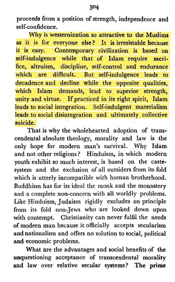 islamicize's tweet photo. "Why is westernization so attractive to Muslims as it is for everyone else? It is irresistable because it is easy. Contemporary civilization is based on self-indulgence while that of Islam require sacrifice, altruism, discipline, self-control and endurance which are..
+ https://t.co/9jRwGgtvKT