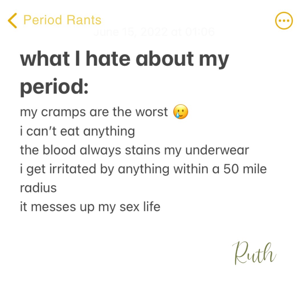 Periods can be uncomfortable especially when they come with cramps. Here at Ruth, you don't have to worry about stains with our absorbent pads ;)

If you found this helpful, comment down below any period discomforts you go through 💚

#getruth #RuthforYou #sustainableliving