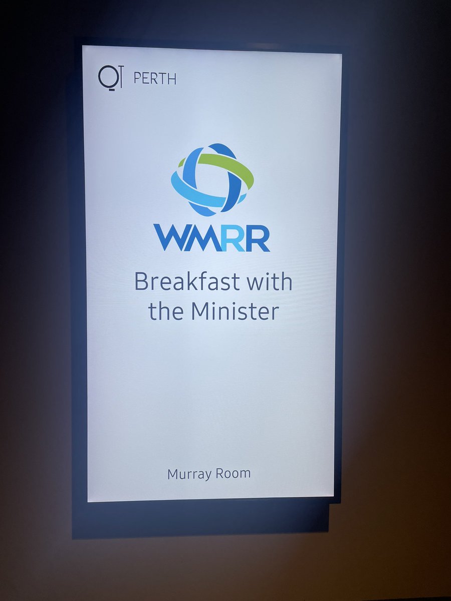 CeoWmrr's tweet photo. Great to be back in #WA talking all things #WARR with our #essential industry and @ministerwhitby @WMRRAus https://t.co/TeoJGmGU4T