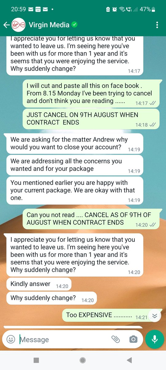 amarkey0's tweet image. Well gone on n on n on only trying to cancel as it as gone up £30 a month ..I been trying to sort from Monday 8.15pm till wednesday what a farse n now charging