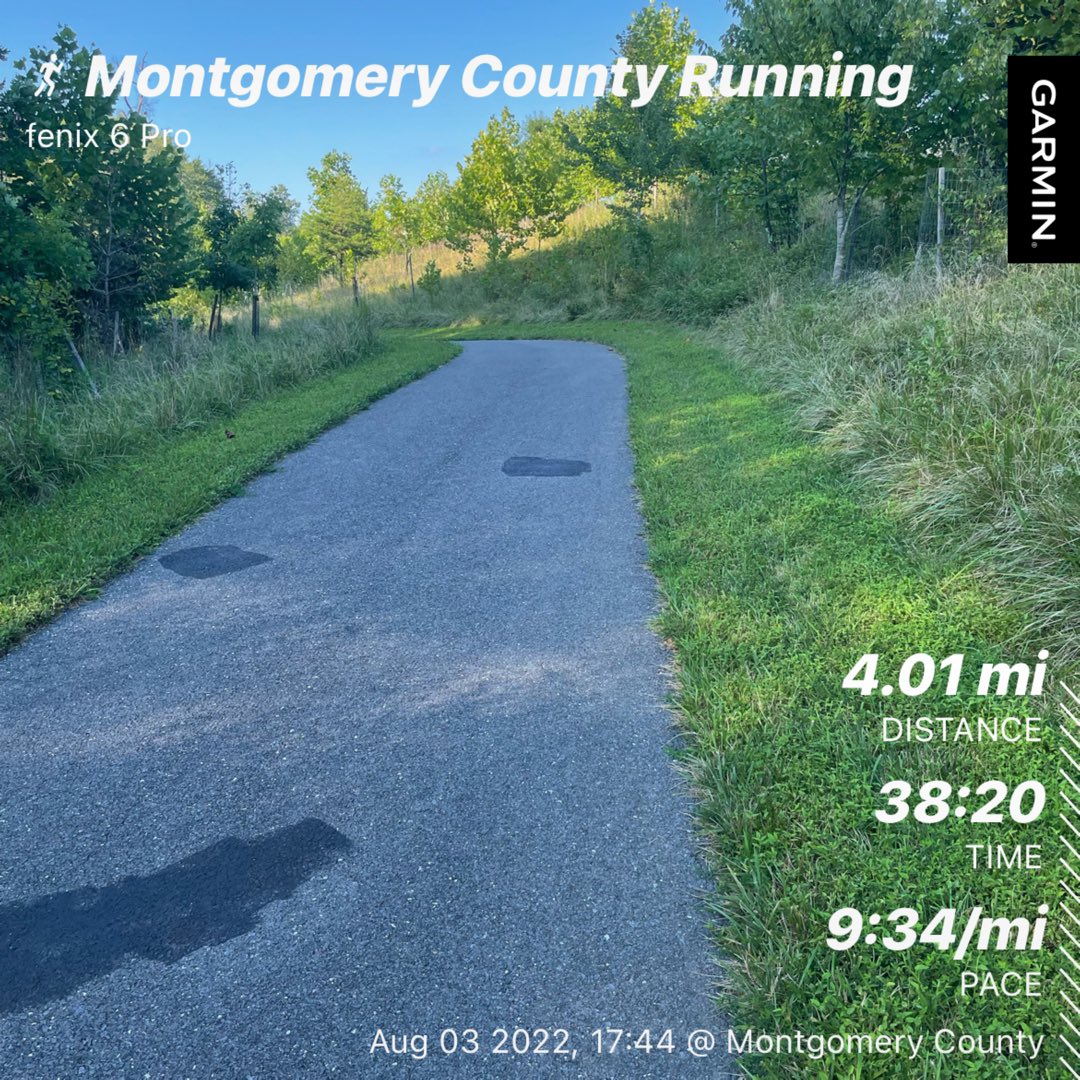 Over the last 5 days I ran ~22 miles! Feeling pretty awesome! Here I come #patapscovalley50k!! #WorkLifeBalance