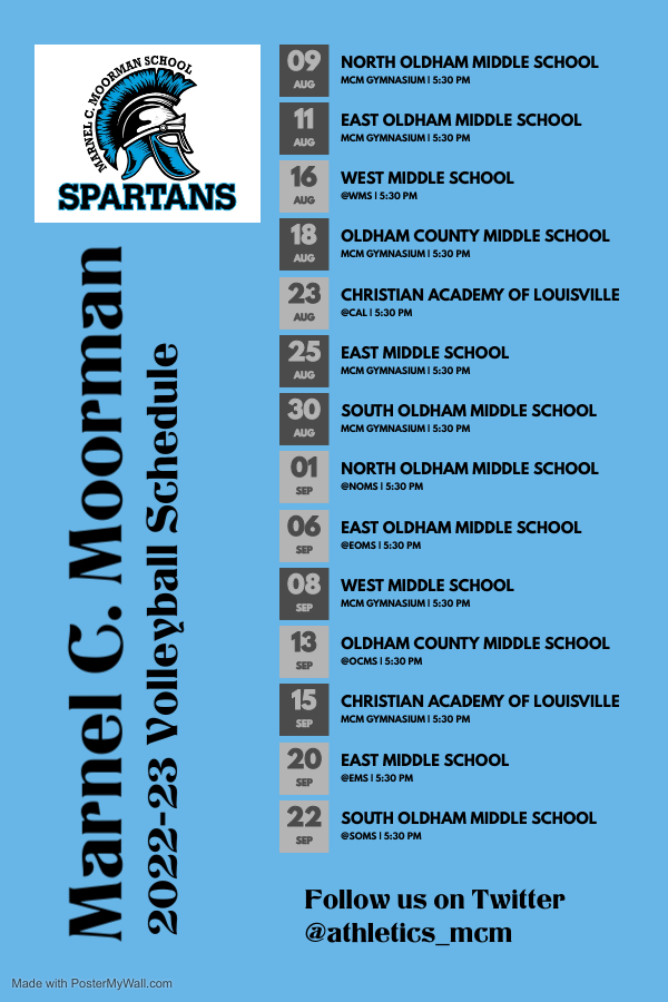 Come out and support our MCM Volleyball team this year!