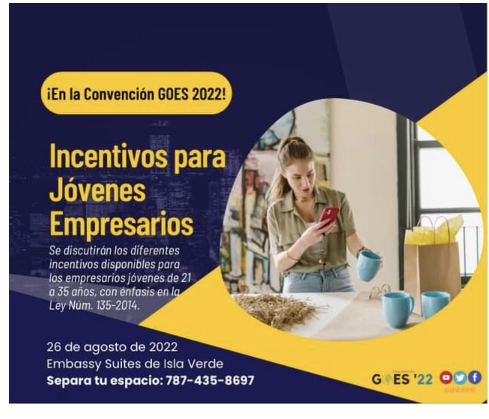 goespuertorico1's tweet photo. #ConoceresPoder y la oportunidad la tienes en la Convención #GOES22 el viernes 26 de agosto @EmbassySuites Isla Verde. Adjunto afiches con los diversos temas a saber. Matricúlate Ya!, llamando al 7874358697! https://t.co/Spa0kOQ4zM