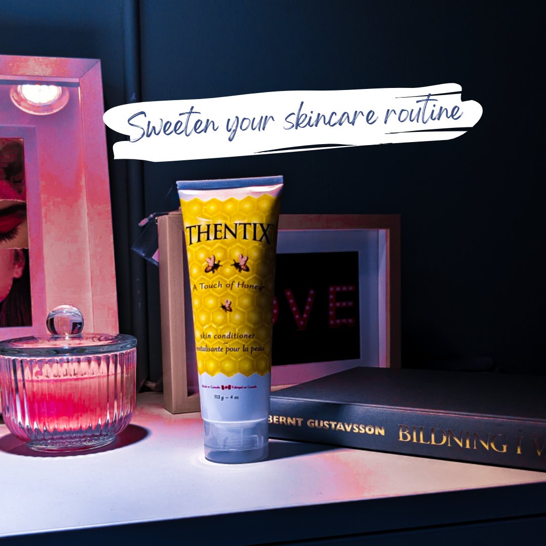 thentixskin's tweet photo. Love your skin and add a product that'll sweeten your skincare routine. 

A Touch of Honey is a simple routine that will hydrate, soften, soothe and nourishes even sensitive skin.

#skincare #thentix #beauty https://t.co/BN86g6kZLK