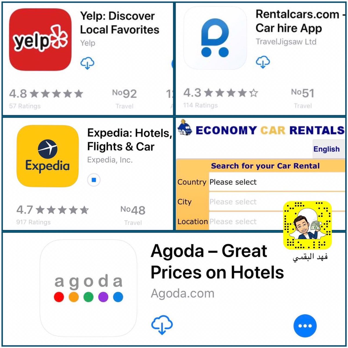 yahyaa__0011's tweet image. هذه أهم البرامج العالمية اللي من خلالها تقدر تحجز فنادق، شقق، طيران، سيارات وحتى ترشدك لأفضل الأماكن🙏🏻
 #مقاطعه_بوكينج