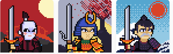 simplerickC1864's tweet photo. @DawnSamurai_NFT the uniqueness of these and the many MANY  traits making all these cool samurais is awesome. Good job ! wild art ! https://t.co/lrNwWsuBWx
