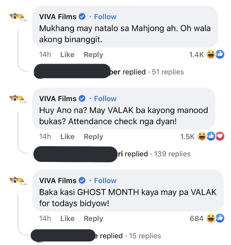 No one's calling out VIVA FILMS 'no? 'Yan ang mahirap sa showbiz eh. Kunwari, 'di natin alam na VIVA ang gumawa ng pelikulang 'yan. I-call out na LAHAT pero ang producer, spare natin. (Even Viva's official socmed account has resorted to trolling the Carmelite Sisters.)