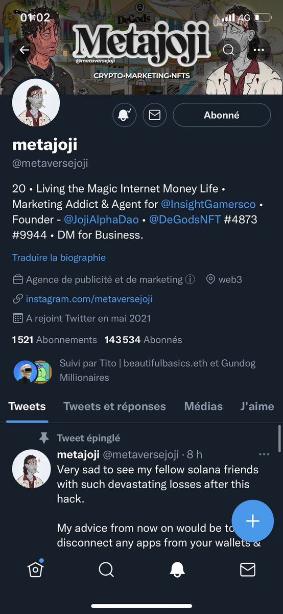 IceSloww's tweet photo. @thenftandre @HyperMetaAgency @metaversejoji DONE ! https://t.co/F5nO04ZhTN