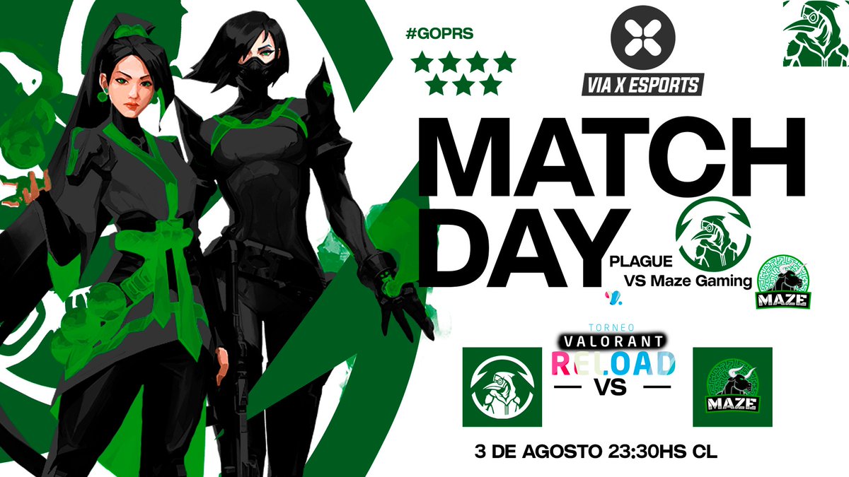 PlagueRavensGG's tweet photo. Nos extrañaban?
Estaremos jugando el torneo de @viaxesports con un grupo de amigos y creadores de PRS!
Vengan a apoyar con sus risas al stream de KurtQ (https://t.co/jfdQZSVao1)
⏰23.30 hrs 🇨🇱
🆚 @MazeGamingLA
De locos 👽
#GoPRS #PRS https://t.co/fcqhXpeBpZ