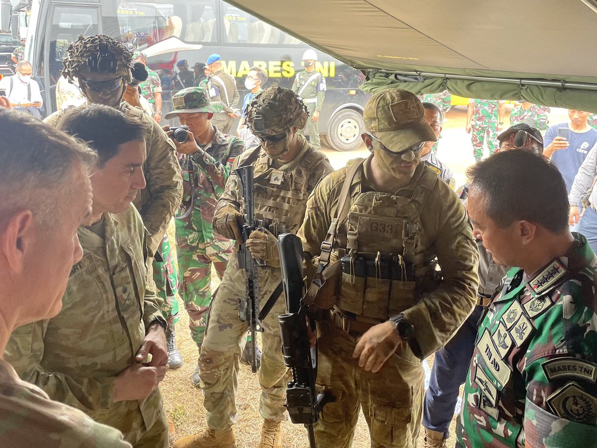 This year’s Ex #supergarudashield saw 14 nations coming together to learn from each other and enhance friendship and cooperation. @ChiefAusArmy is in Indonesia 🇮🇩 to represent Australia🇦🇺 at the opening ceremony. @tni_ad